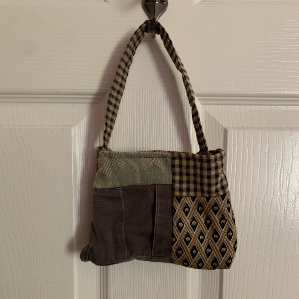Patchwork mini tote bag